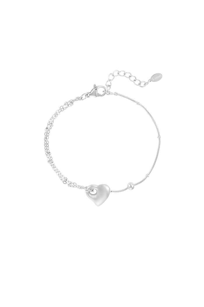 Love link bracelet - Silver Color color 