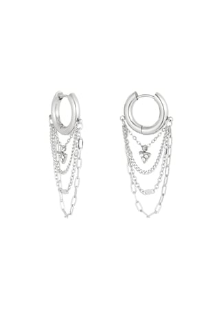 Dainty dreamers earrings - Silver Color color h5 