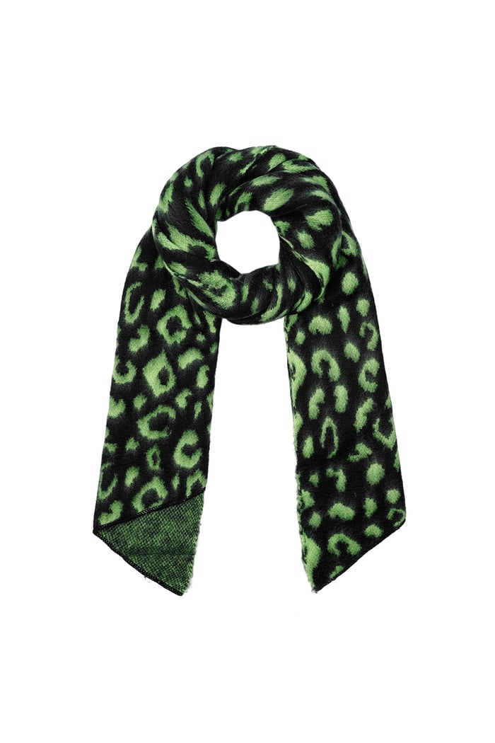 Wild Elegance scarf black green 