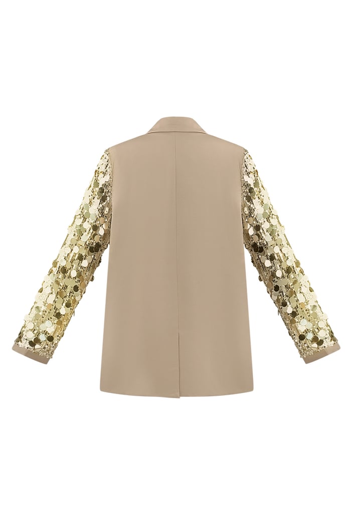 Sequin statement blazer - beige Picture6