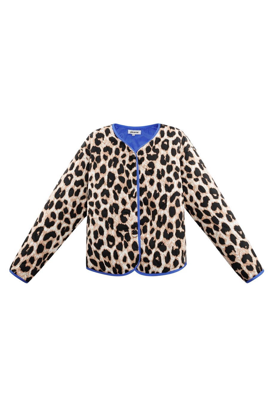 Jacke mit Leopardenmuster - rosa