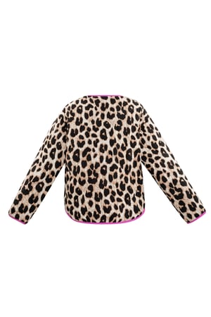 Jacket with leopard print - pink h5 Picture6