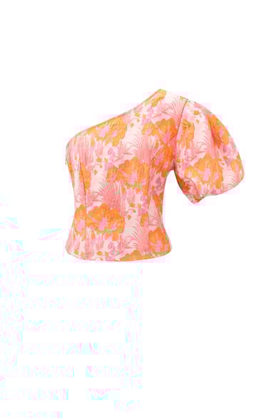 Top a maniche corte Stampa floreale Elegante Primavera/Estate h5 