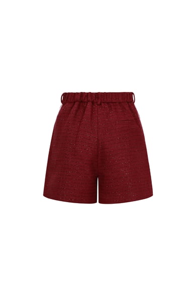 Polyestervezel (polyester) Shorts Geruit Elegante Herfst/Winterkleding h5 Afbeelding3