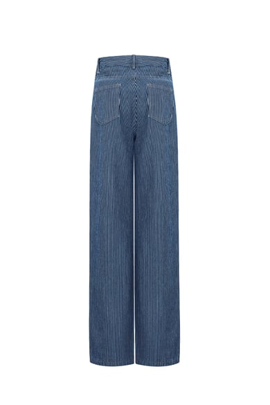Cotton Denim pants Stripes Casual All Fit  Clothes h5 Picture3
