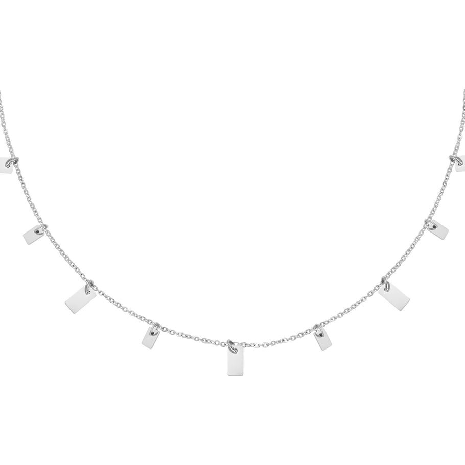 Necklace Floating Squares