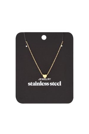 Necklace Always in my Heart Gold Color Stainless Steel h5 Picture5