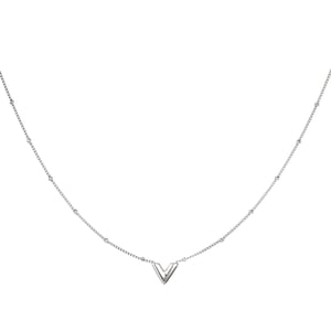 Stainless steel V necklace h5 