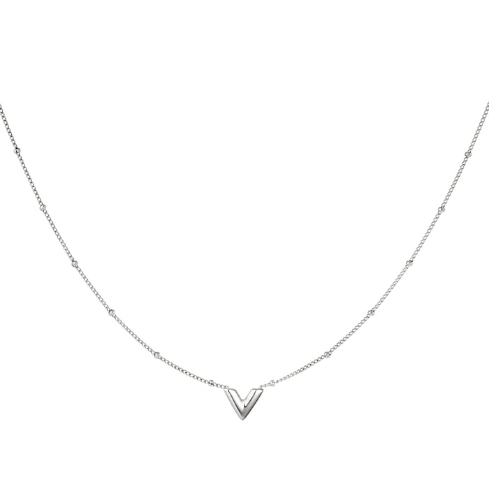 Stainless steel V necklace 