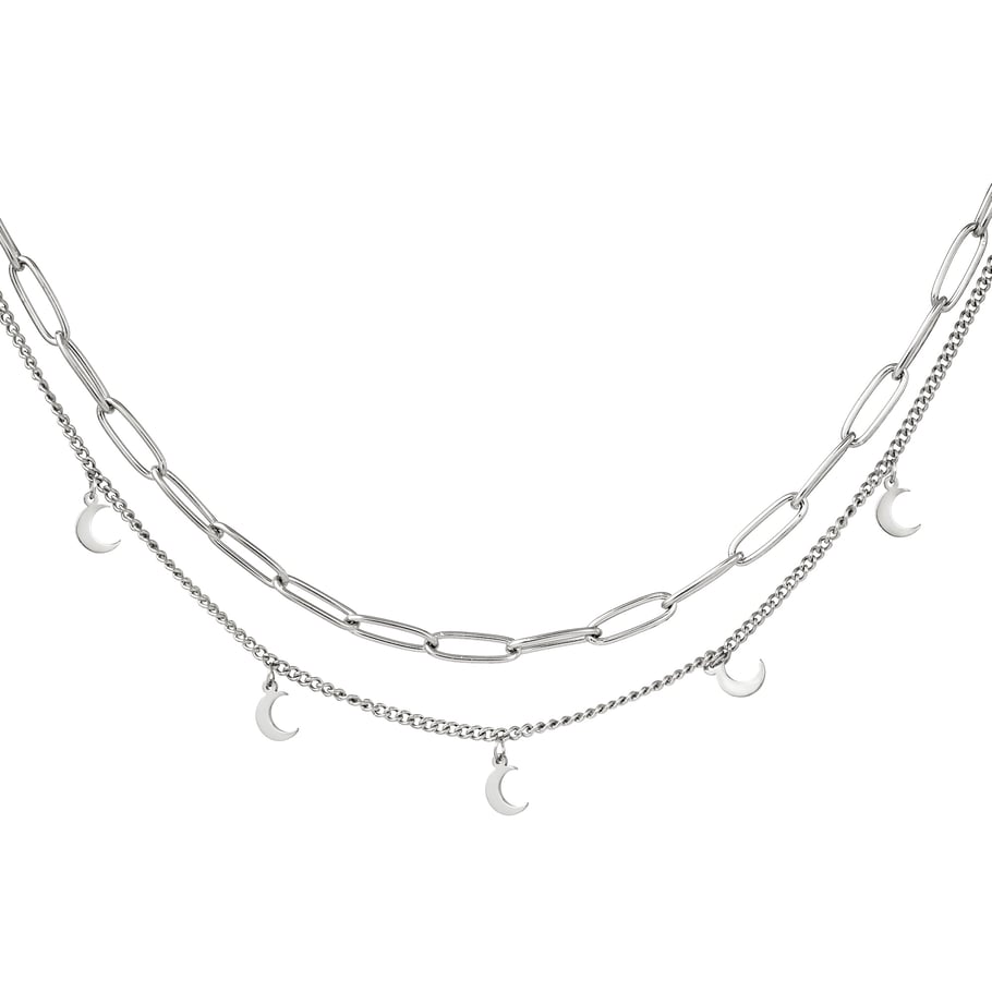 Necklace Chain Moon Gold