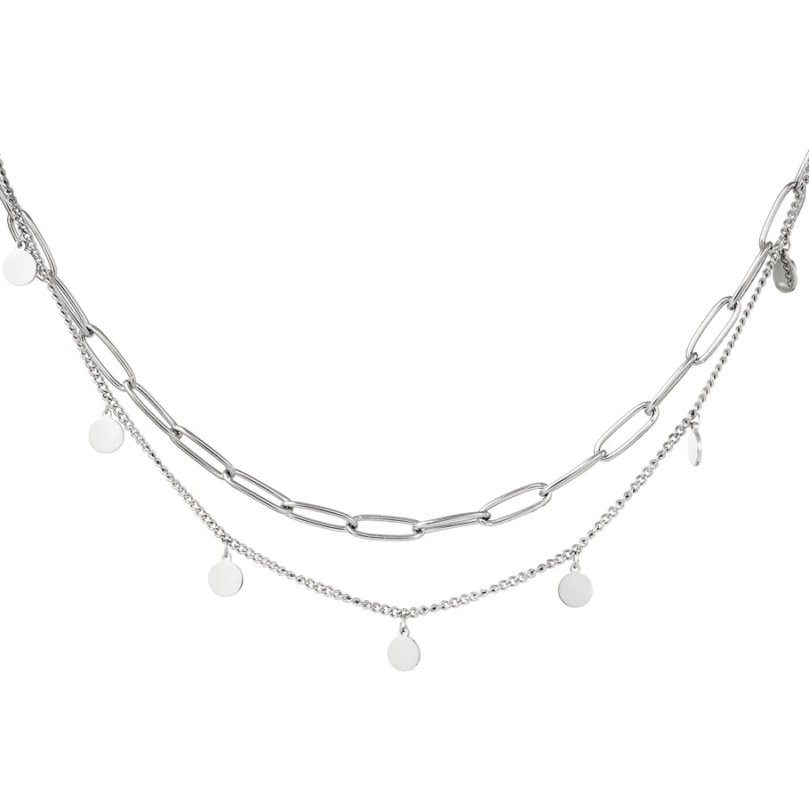 Necklace Chain Circle Gold