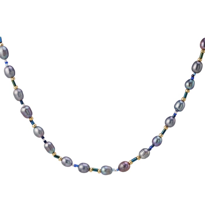 Necklace multi pearls 