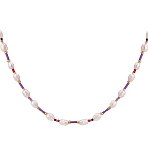 Collana multi-perla - multicolore h5 