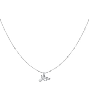 Necklace dress to kill Silver Color Stainless Steel h5 