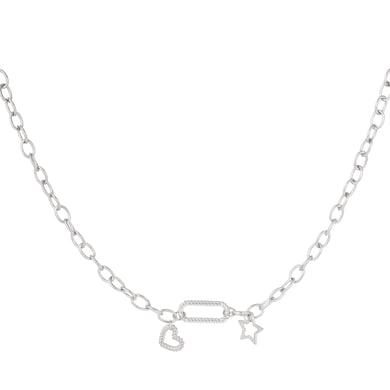 Necklace with pendant and charms h5 