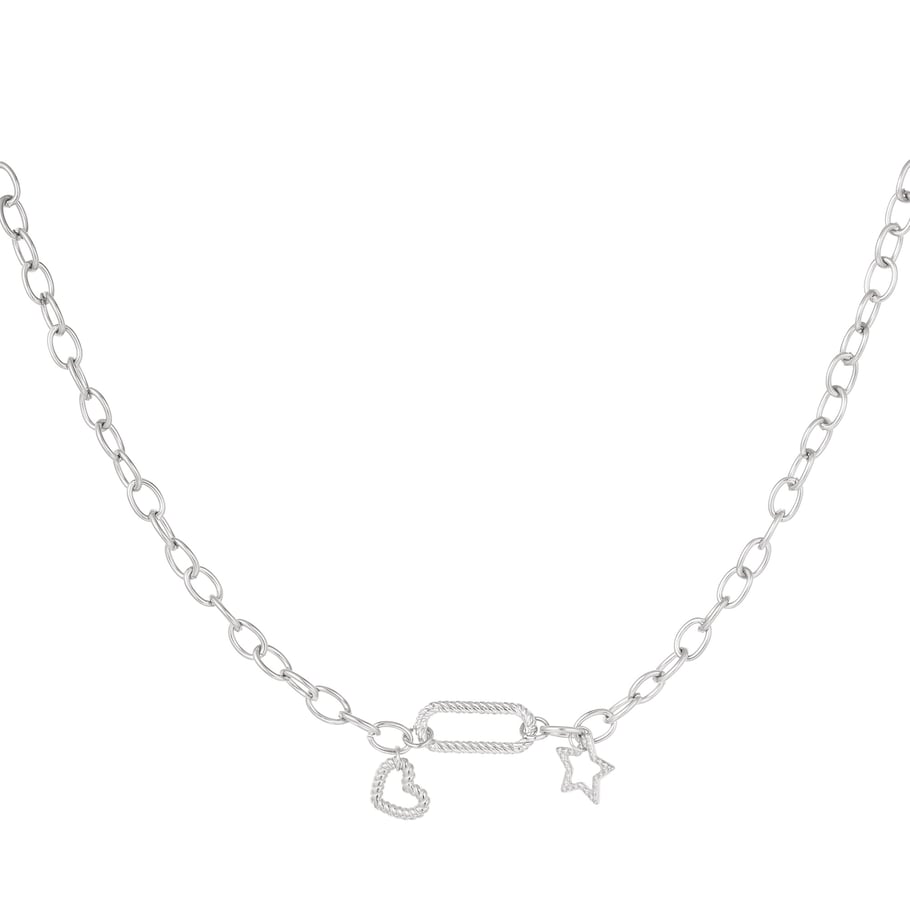 Necklace with pendant and charms 