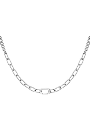 Chunky necklace - Silver Color Stainless Steel h5 