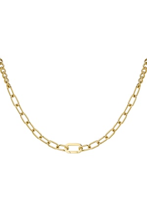 Chunky necklace - Gold Color Stainless Steel h5 