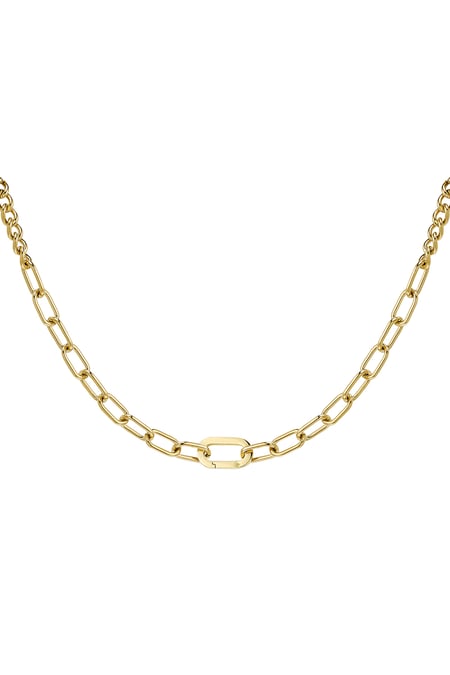 Chunky necklace - Gold Color Stainless Steel 2