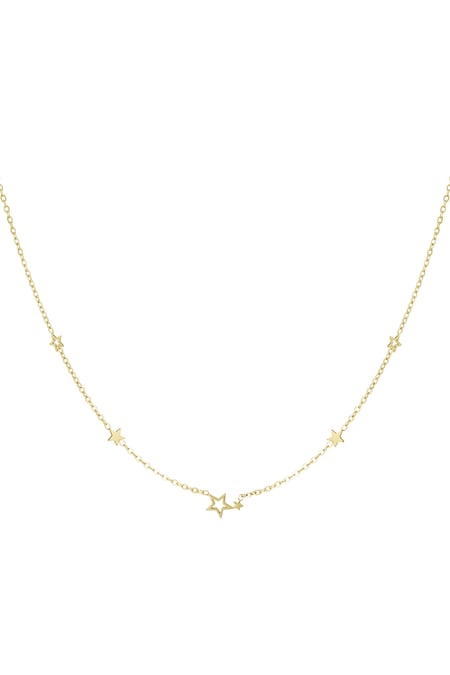 Necklace stainless steel stars - Gold color 2