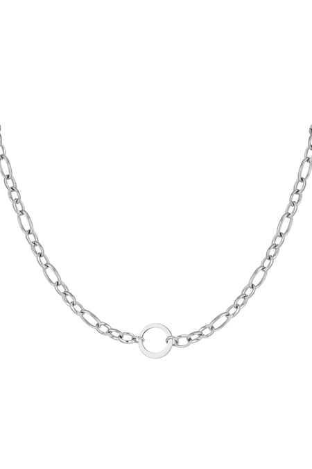 Link chain round - silver color Stainless Steel 2