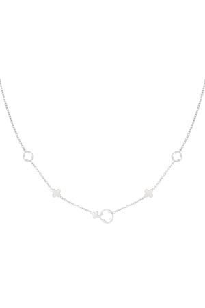 Necklace clover charms - Silver Color color h5 