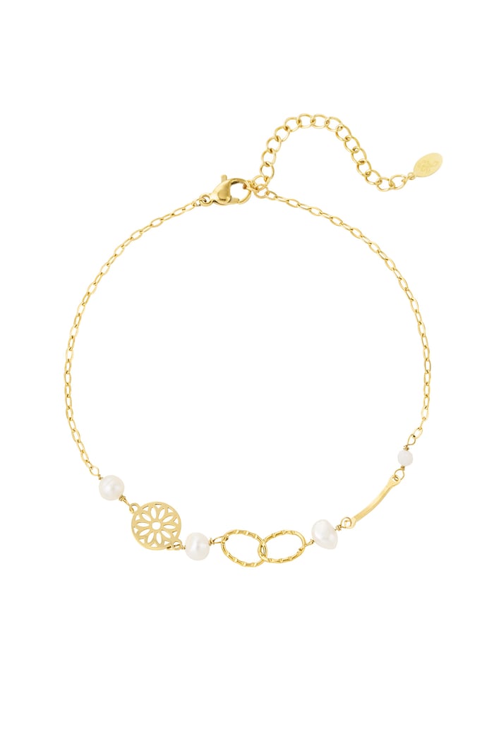 Anklet with charms - Gold color 