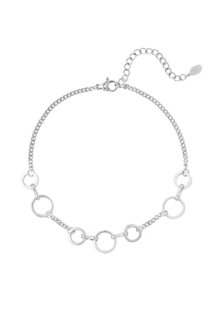 Anklet circles - Silver Color color h5 