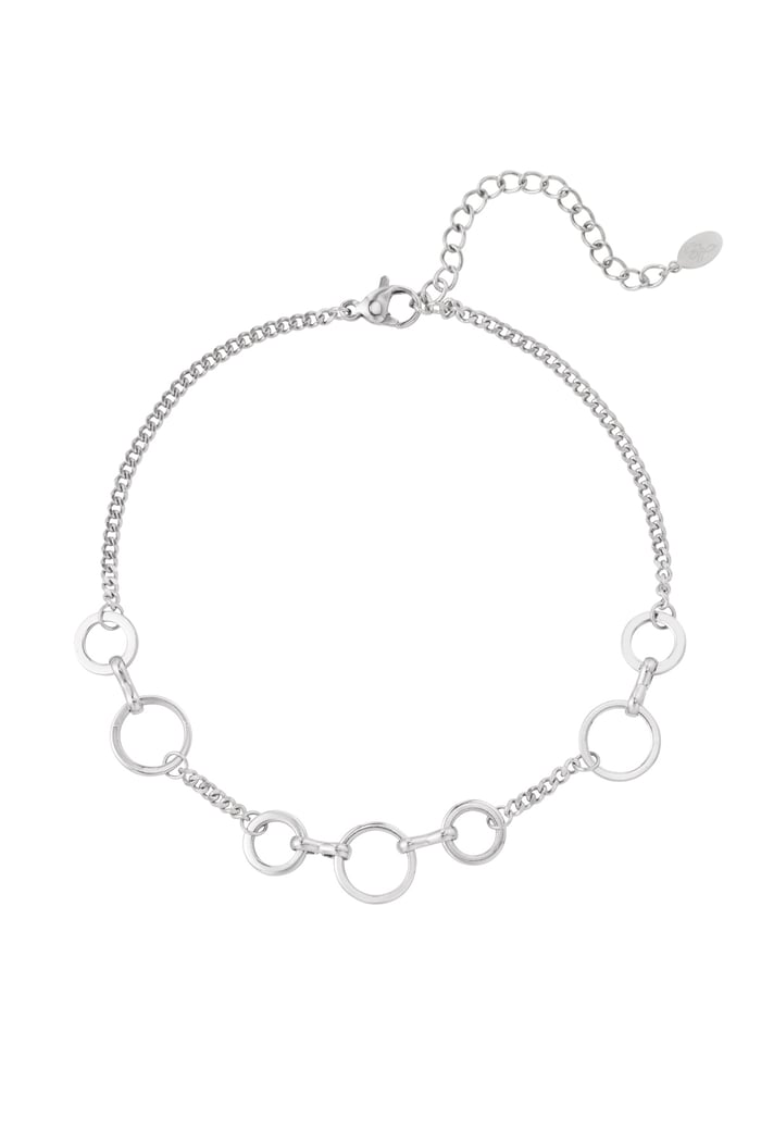 Anklet circles - Silver Color color 