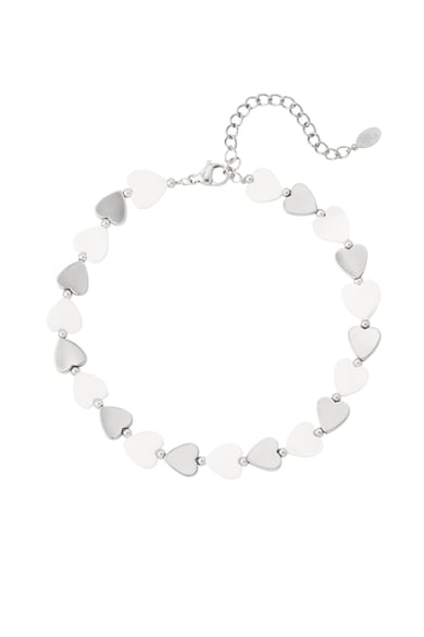 anklet hearts white h5 