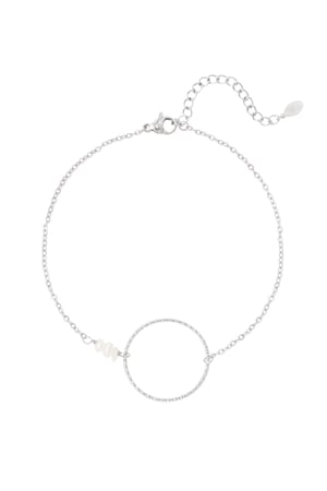 Anklet large circle - Silver Color color h5 