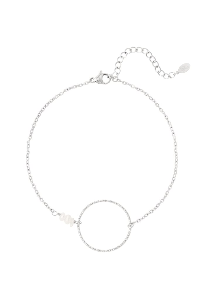 Anklet large circle - Silver Color color 