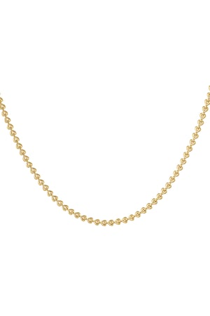 Chain connected hearts - Gold color h5 