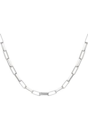 Link chain elongated links - Silver Color color h5 