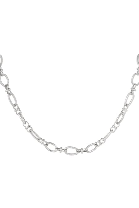 Link chain different links - Silver Color color