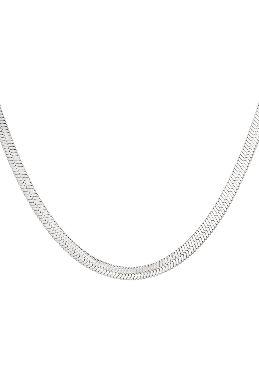 necklace flat braided 