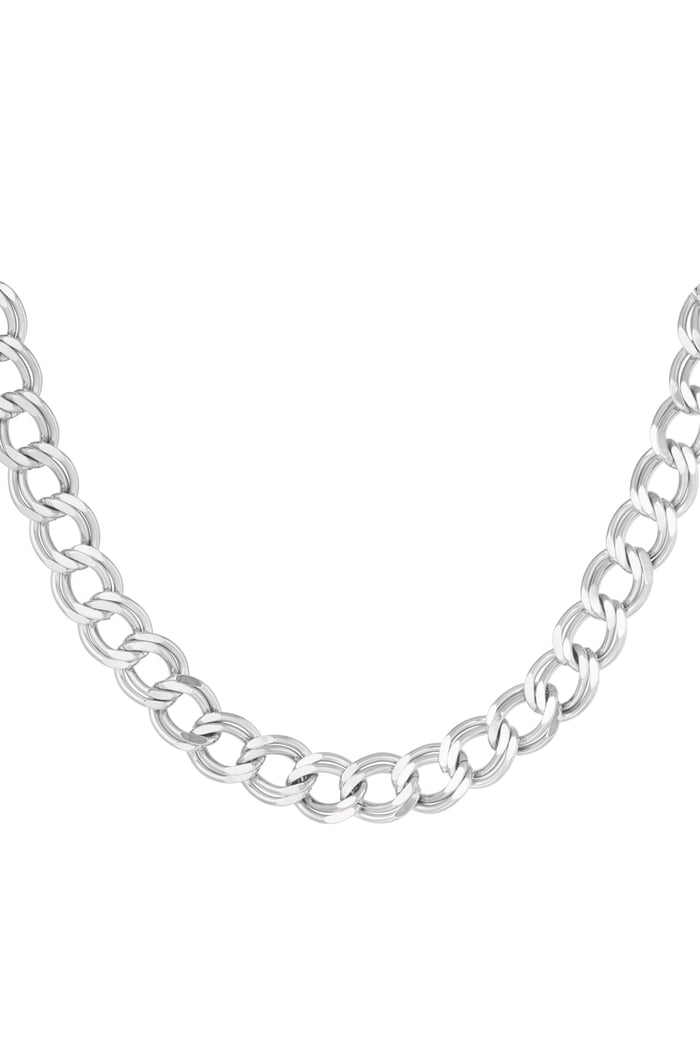 Kette mit dicken Gliedern – Silber 