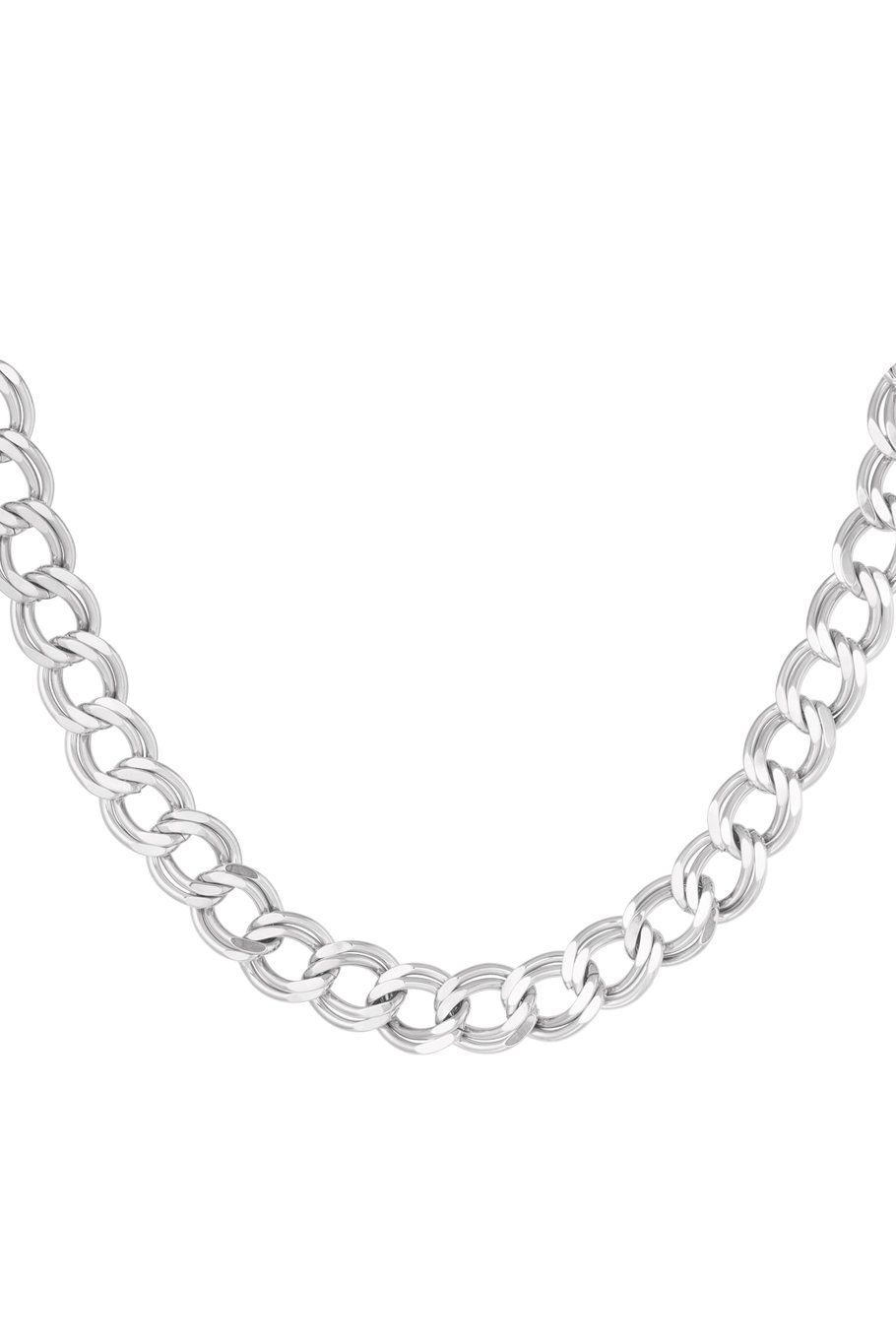 Kette mit dicken Gliedern – Goldfarbe - Goldfarbefarbe