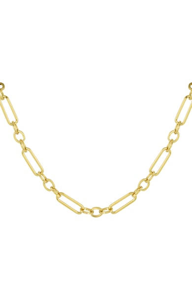 Ketting langwerpige schakels - Goud kleur h5 