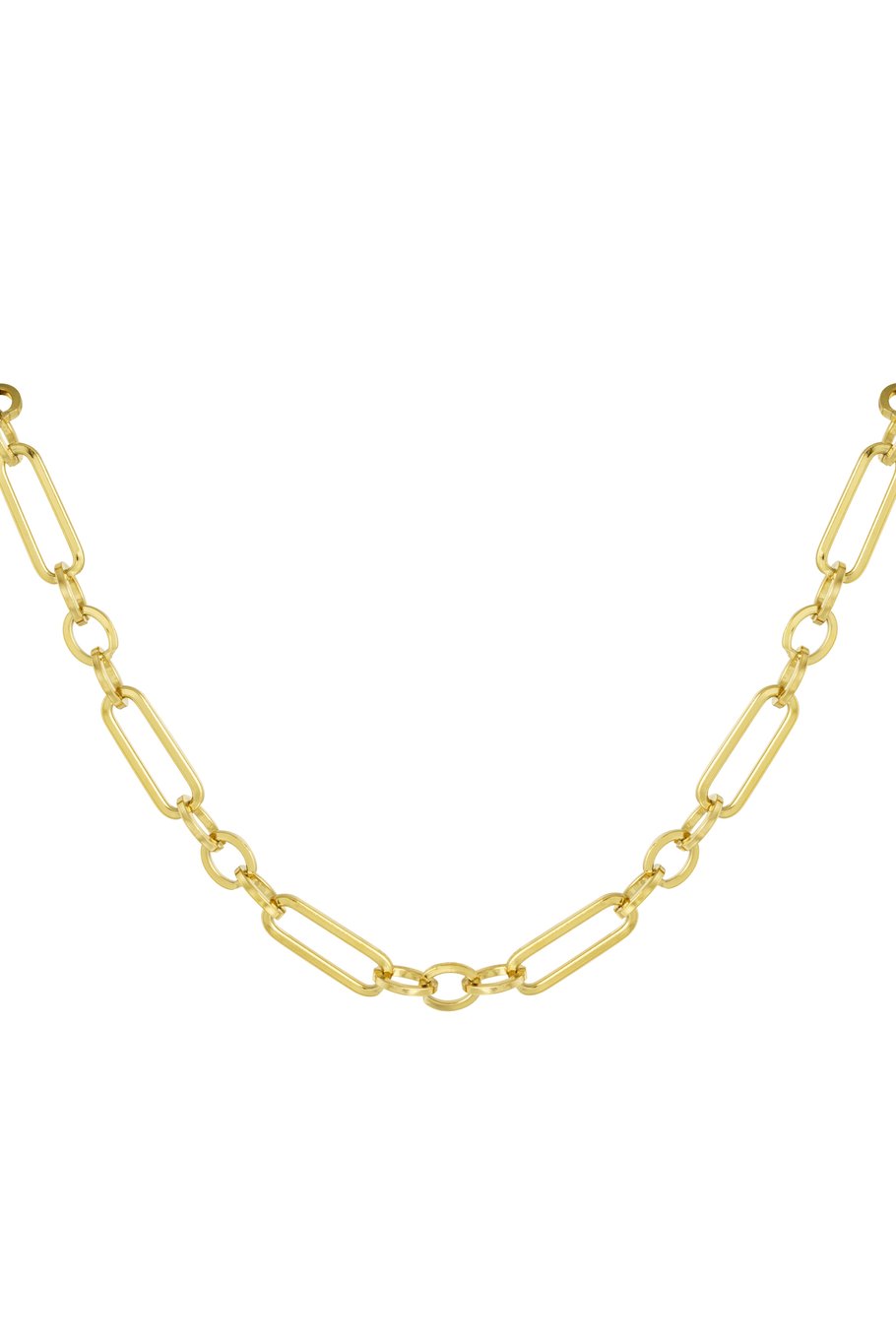 Chain elongated links - Gold color 