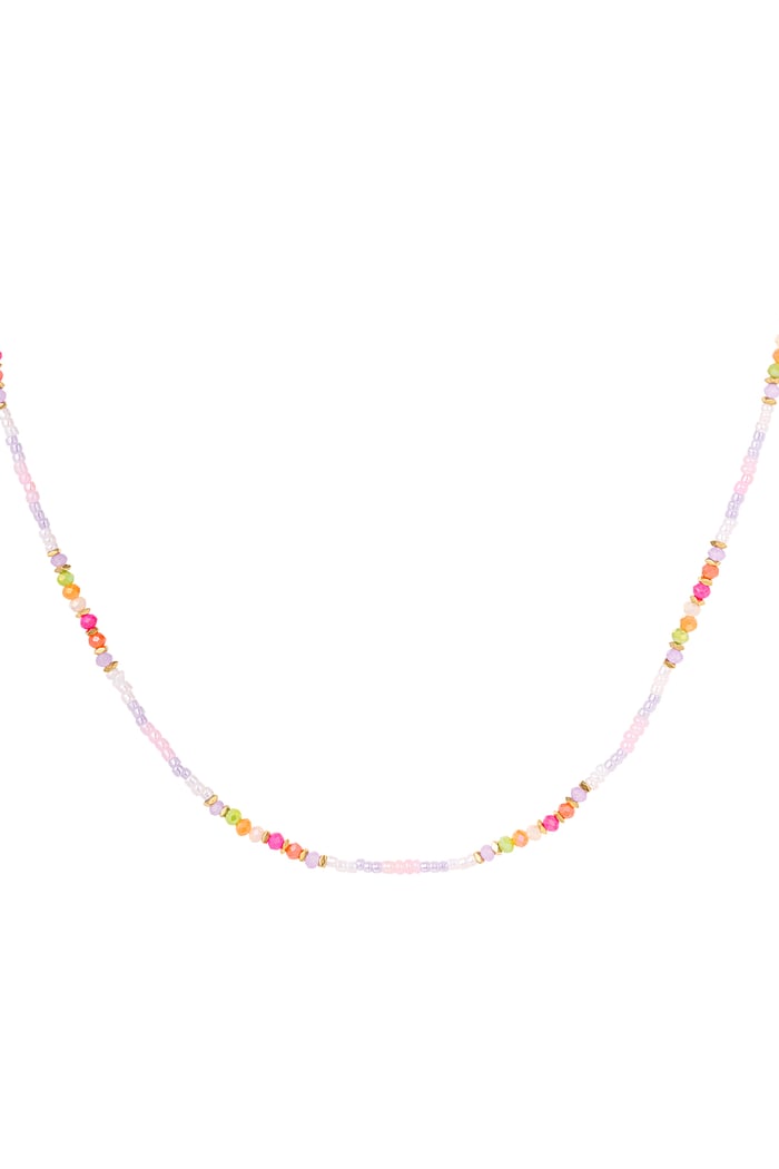 Colorful beaded necklace - multi 