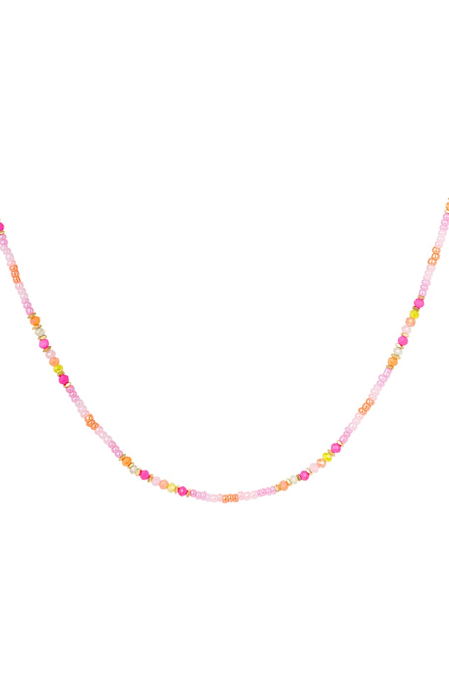 Colorful beaded necklace - multi 