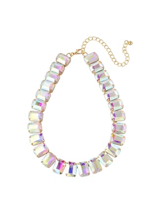 Necklace glamor - holographic/Gold color h5 