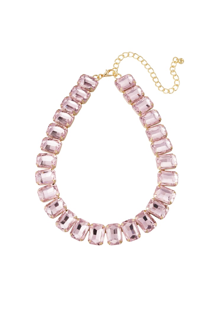 Necklace glamor - pink/Gold color 