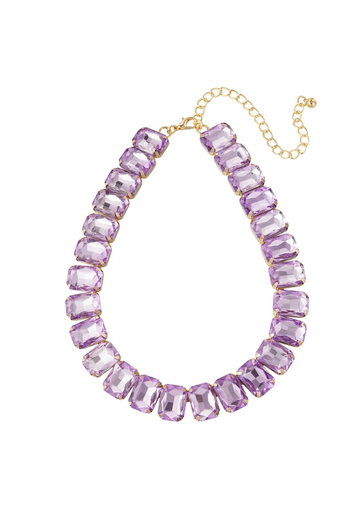 Necklace glamor - purple/Gold color 