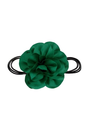 Chain rope shiny flower - green h5 