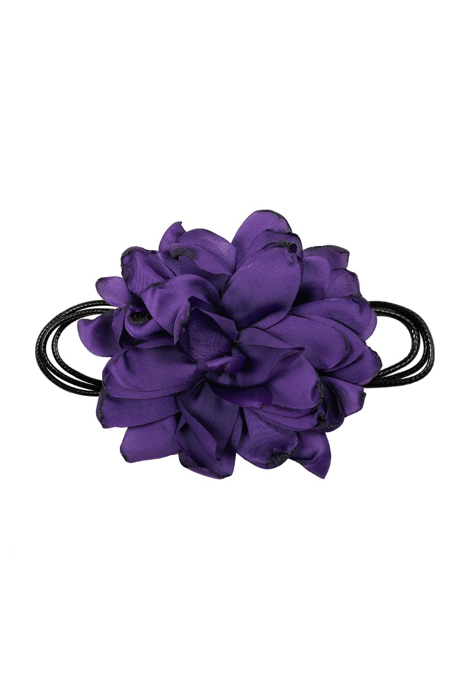 Necklace large flower - blue 