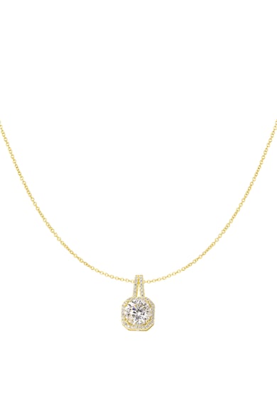 Necklace square stone - Gold color h5 