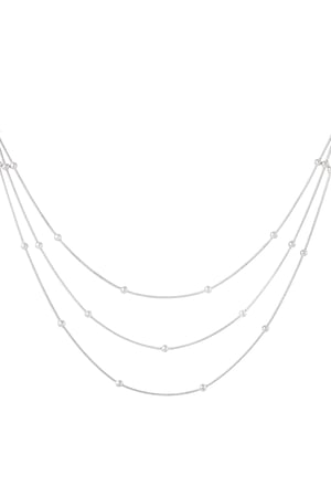 Necklace with a twist - Silver Color color h5 