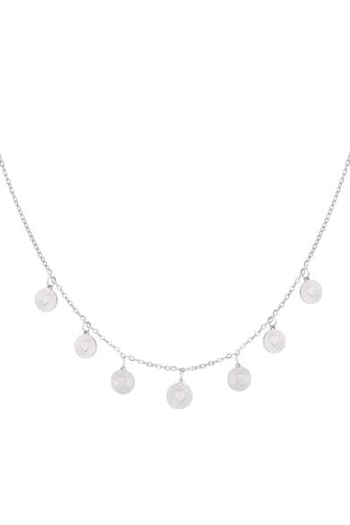 Necklace hearts coins - Silver Color color h5 